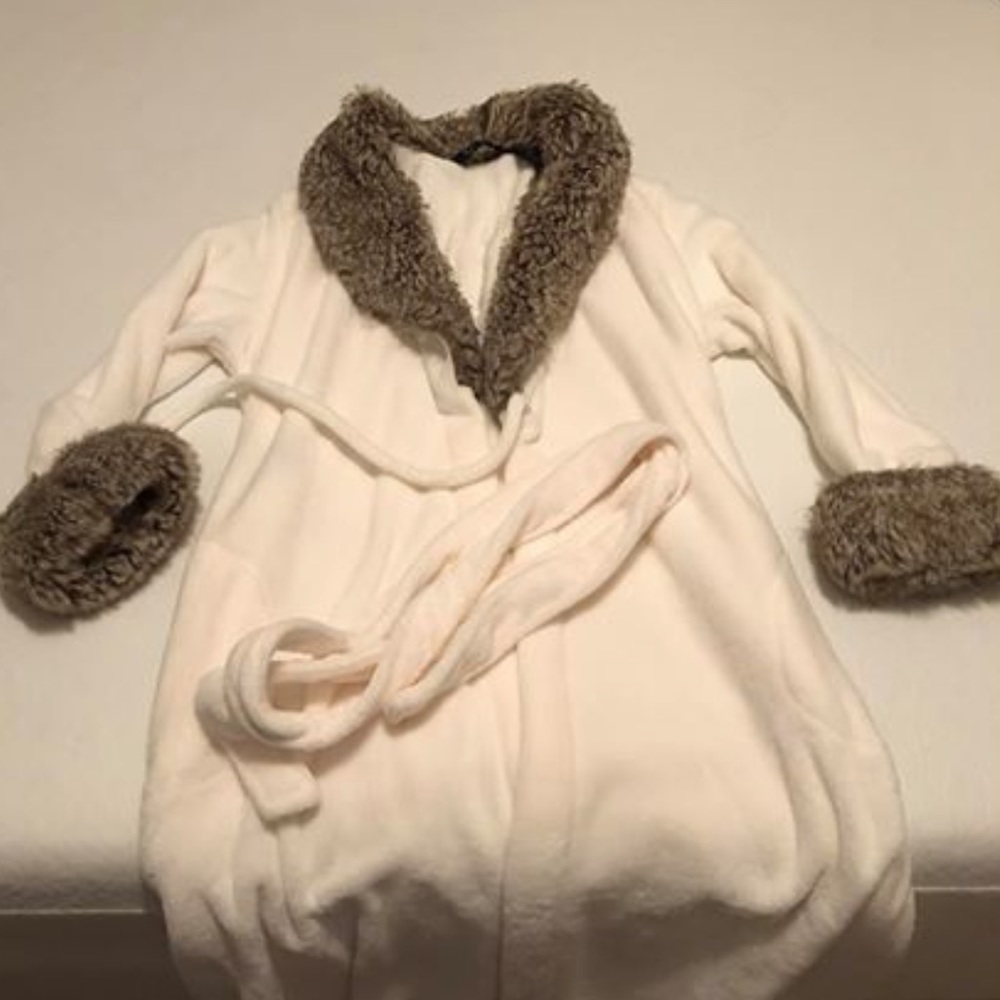 Faux fur robe